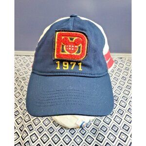 Vintage Mickey Mouse Disney Parks 1971 Trucker Hat Cap 2 Red Stripe Style Patch